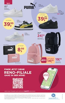 Rucksack im aktuellen RENO Prospekt (Oldenburg) Rucksack im RENO Prospekt "DIE BEHALT' ICH GLEICH AN" mit 8 Seiten (Oldenburg)