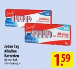 Alkaline Batterien AA Angebote von Jeden Tag bei famila Nordost Kiel für 1,59 €