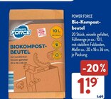 Bio-Kompostbeutel von Power Force im aktuellen ALDI SÜD Prospekt