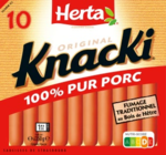 Knacki - HERTA - Lidl à Dunkerque Knacki - HERTA en promo chez Lidl Dunkerque à 1,66 €