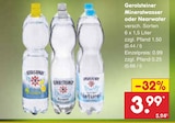 Mineralwasser oder Nearwater von Gerolsteiner im aktuellen Netto Marken-Discount Prospekt für 0,99 €