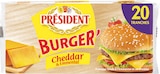 Burger cheddar & emmental 20 tranches - PRÉSIDENT dans le catalogue Netto