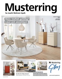 Musterring Gallery Prospekt für Bielefeld mit 8 Seiten Musterring Gallery Prospekt für Bielefeld: "SO MACHT WOHNEN SPAß", 8 Seiten, 01.09.2022 - 30.11.2022
