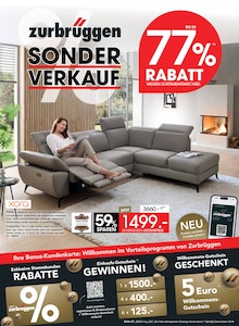 Couch im aktuellen ZurbrĂĽggen Prospekt (Dortmund) Couch im ZurbrĂĽggen Prospekt "SONDER VERKAUF" mit 48 Seiten (Dortmund)