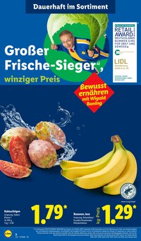 Bananen im Lidl Prospekt "LIDL LOHNT SICH" mit 77 Seiten (Wuppertal)