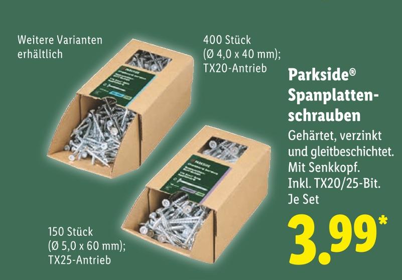 Spanplattenschrauben