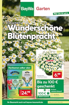BayWa Bau- und Gartenmärkte Prospekt Wunderschne Blütenpracht mit 8 Seiten