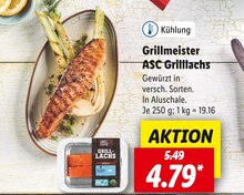 Lachs von Grillmeister im aktuellen Lidl Prospekt für 4.79€