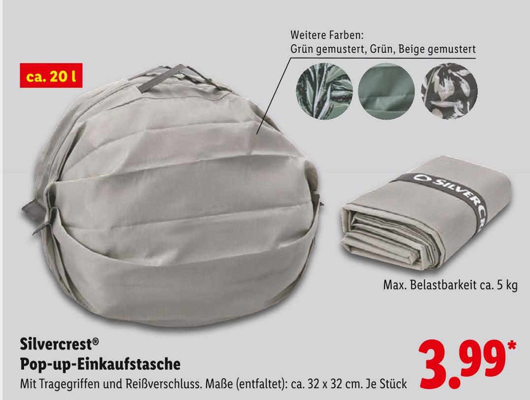 Pop-up-Einkaufstasche