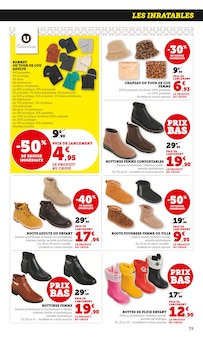 Promotion Slip Homme dans le prospectus Hyper U, valable du 21/10/2025 au 02/11/2025 Promo Slip Homme dans le catalogue Hyper U du moment à la page 39