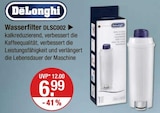 Wasserfilter von DeLonghi im aktuellen V-Markt Prospekt für 6,99 €