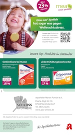 mea - meine apotheke Apotheken Prospekt der aktuellen Woche mit 4 Seiten, gültig von 01.12.2025 bis 31.12.2025, in Kaufbeuren und Umgebung Aktueller mea - meine apotheke Apotheken Prospekt in Kaufbeuren und Umgebung, "Unsere Dezember-Angebote" mit 4 Seiten, 01.12.2025 - 31.12.2025