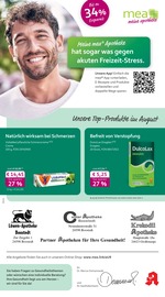 mea - meine apotheke Apotheken Prospekt der aktuellen Woche mit 4 Seiten, gültig von 01.08.2026 bis 31.08.2026, in Bad Bramstedt und Umgebung Aktueller mea - meine apotheke Apotheken Prospekt in Bad Bramstedt und Umgebung, "Unsere August-Angebote" mit 4 Seiten, 01.08.2026 - 31.08.2026