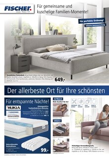 Bett im Möbel Fischer Prospekt "Familienleben" mit 8 Seiten (Fürth)