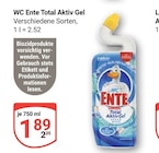 Total Aktiv Gel im Angebot bei GLOBUS in Erftstadt Total Aktiv Gel Angebote von WC Ente bei GLOBUS Erftstadt für 1,89 €