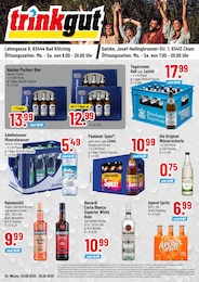 Trinkgut Prospekt "Aktuelle Angebote", 4 Seiten, 25.08.2025 - 25.08.2025 Aktueller Trinkgut Prospekt, "Aktuelle Angebote", mit Angeboten der Woche, gültig von 25.08.2025 bis 25.08.2025