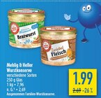 Bratwurst oder Zwiebelfleisch Angebote von Mehlig & Heller bei diska Hof für 1,99 €