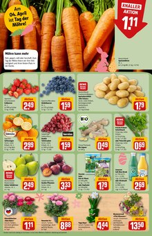 Erdbeeren im REWE Prospekt "Dein Markt" mit 30 Seiten (Stuttgart)