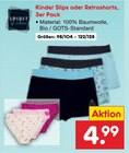 Baby Shorts im Netto Marken-Discount Prospekt Kinder Slips oder Retroshorts im aktuellen Netto Marken-Discount Prospekt für 4,99 €
