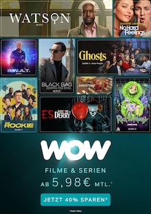 Aktueller WOW Prospekt (Dörfles-Esbach, 1 Seite zum blättern WOW Prospekt Filme und Serien ab 5,98€ mtl. mit 1 Seite