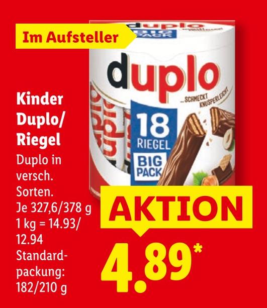 Kinder Duplo/Riegel