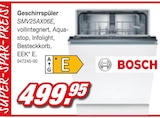 Aktuelles Geschirrspüler SMV25AX06E Angebot bei Möbel AS in Mannheim ab 499,95 €