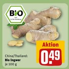 Bio Ingwer im Angebot bei REWE in Lüneburg Bio Ingwer Angebote bei REWE Lüneburg für 0,49 €