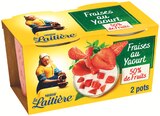 Fraises au Yaourt - LA LAITIERE en promo à 2,29 € chez Supermarchés Match Fraises au Yaourt - LA LAITIERE dans le catalogue Supermarchés Match