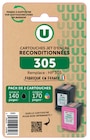 Cartouches jet d'encre reconditionnées 305 - U en promo chez Hyper U La Rochelle à 19,99 €