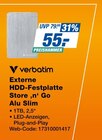 Externe HDD-Festplatte Store 'n' Go Alu Slim bei expert im Annaberg-Buchholz Prospekt für 55,00 €