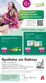 mea - meine apotheke Apotheken Prospekt der aktuellen Woche mit 4 Seiten, gültig von 01.09.2026 bis 30.09.2026, in Wannweil und Umgebung Aktueller mea - meine apotheke Apotheken Prospekt in Wannweil und Umgebung, "Unsere September-Angebote" mit 4 Seiten, 01.09.2026 - 30.09.2026