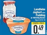 Joghurt im EDEKA Prospekt Joghurt von Landliebe im aktuellen EDEKA Prospekt für 0,49 €