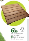 Promo Dalle de terrasse 50 x 50 cm à 6,50 € dans le catalogue Mr.Bricolage à Guéret