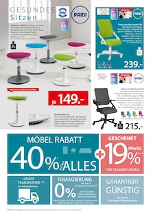 Bürostuhl im aktuellen Zurbrüggen Prospekt (Mülheim (Ruhr)) Bürostuhl im Zurbrüggen Prospekt "SONDERPREISE ZUM NEUEN SCHULJAHR!" mit 4 Seiten (Mülheim (Ruhr))