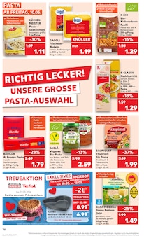 Pasta im Kaufland Prospekt "Aktuelle Angebote" mit 52 Seiten (Mannheim)