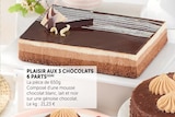 Plaisir aux 3 chocolats 6 parts en promo à 13,80 € chez Super U Plaisir aux 3 chocolats 6 parts dans le catalogue Super U