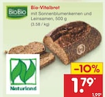 Bio-Vitalbrot im Angebot bei Netto Marken-Discount in Albstadt Bio-Vitalbrot Angebote von BioBio bei Netto Marken-Discount Albstadt für 1,79 €