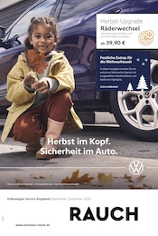 Volkswagen Prospekt für Lampertheim mit 1 Seite Volkswagen Prospekt für Lampertheim: "Herbst im Kopf. Sicherheit im Auto.", 1 Seite, 01.09.2026 - 31.12.2026