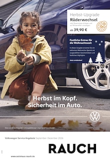 Aktueller Volkswagen Prospekt (Bürstadt, 1 Seite zum blättern Volkswagen Prospekt Herbst im Kopf. Sicherheit im Auto. mit 1 Seite