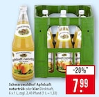Apfelsaft naturtrüb oder klar im Angebot bei Marktkauf in Schorndorf Apfelsaft naturtrüb oder klar Angebote von Schwarzwaldhof bei Marktkauf Schorndorf für 7,99 €