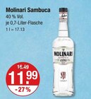 Sambuca Angebote von Molinari bei V-Markt Augsburg für 11,99 €