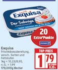 Frischkäsezubereitung von Exquisa für 1,79 € bei EDEKA im Angebot Frischkäsezubereitung von Exquisa im aktuellen EDEKA Prospekt
