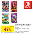 Jeux nintendo switch en promo chez Intermarché Poitiers à 47,90 €