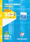 Clairefontaine - Feuillet mobiles sous film A4 - 350 pages - grands carreaux (Seyes) - perforées - 90g dans le catalogue Bureau Vallée