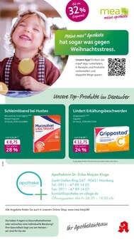 Aktueller mea - meine apotheke Prospekt "Unsere Dezember-Angebote" Seite 1 von 4 Seiten für Nürnberg