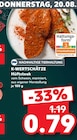 Hüftsteak im Angebot bei Kaufland in Bensheim Hüftsteak Angebote von K-WERTSCHÄTZE bei Kaufland Bensheim für 0,79 €