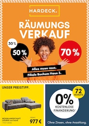 Handtuch Angebot im aktuellen HARDECK Prospekt auf Seite 1