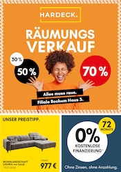 Papier im HARDECK Prospekt in Velbert Aktueller HARDECK Prospekt mit Papier, "RÄUMUNGSVERKAUF", Seite 1