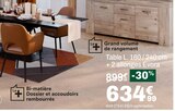 Table L. 160 / 240 cm + 2 allonges Evora en promo chez But Table L. 160 / 240 cm + 2 allonges Evora dans le catalogue But