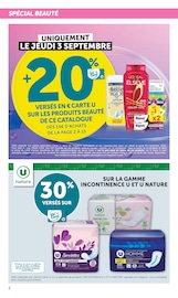 Promotion Couches dans le prospectus Super U, valable du 01/09/2026 au 13/09/2026 Promo Couches dans le catalogue Super U du moment à la page 2